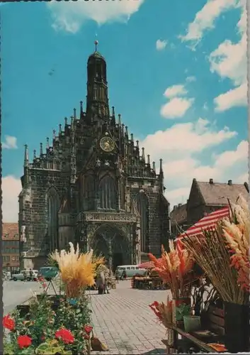 Nürnberg - Hauptmarkt und Frauenkirche - ca. 1970