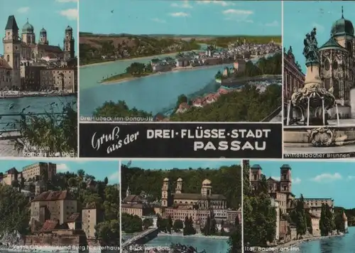 Passau - u.a. Blick zum Dom - 1969