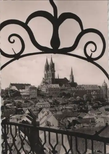 Meißen - Blick vom Rundgang des Frauenkirchturms - 1965