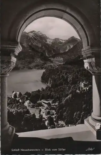 Schwangau, Hohenschwangau - Blick vom Söller - 1959