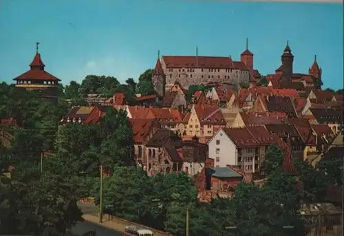 Nürnberg - Blick auf die Burg - 1972