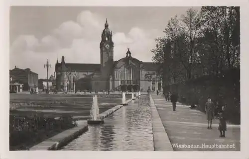 Wiesbaden - Hauptbahnhof - ca. 1955