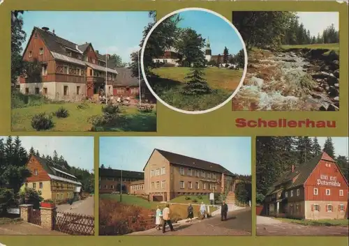 Altenberg-Schellerhau - u.a. Blick zur Kirche - 1986
