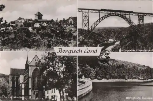 Bergisches Land - u.a. Müngstener Riesenbrücke - ca. 1960
