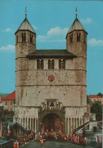 Bad Gandersheim - Domfestpiele vor Westportal des Doms - ca. 1980