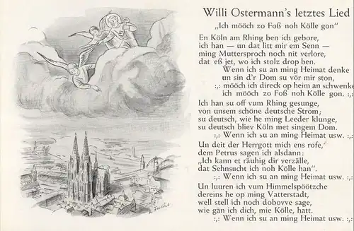 Willi Ostermann letztes Lied