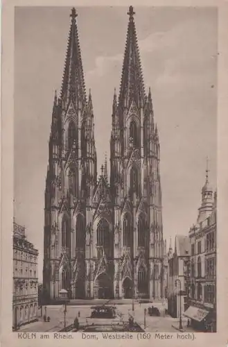 Köln - Dom - Westseite - ca. 1955