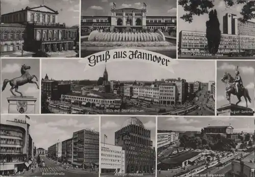 Hannover - u.a. Bahnhofstraße - 1960