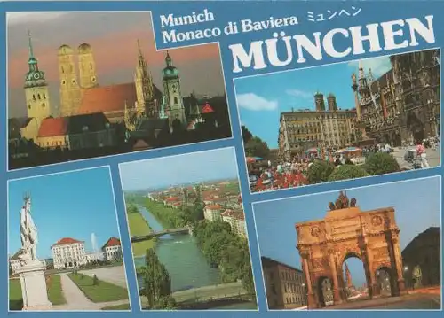 München u.a. Isar und Ludwigskirche - ca. 1995