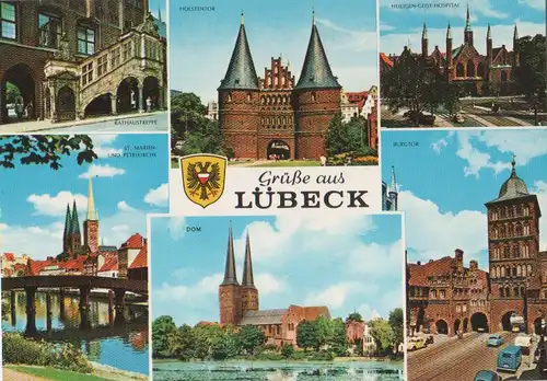 Lübeck - u.a. Rathaustreppe - ca. 1985