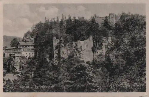 Kurort Oybin - Ruinen und Bergwirtschaft - 1956