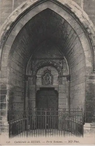 Frankreich - Frankreich - Reims - Cathedrale, Porte Romane - ca. 1935