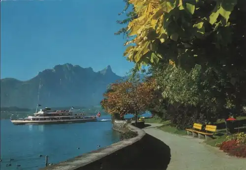 Schweiz - Österreich - Oberhofen - Strand-Promenade - ca. 1980