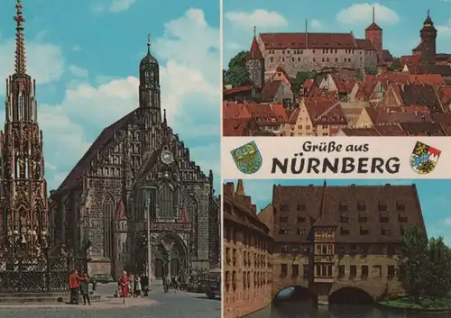 Nürnberg - 3 Teilbilder - ca. 1965