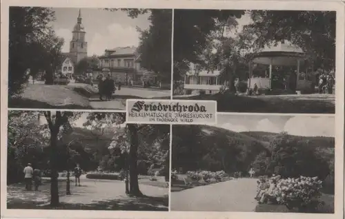 Friedrichroda - 4 Teilbilder - ca. 1955