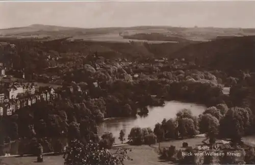 Greiz - Blick vom Weissen Kreuz - ca. 1935