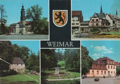 Weimar - u.a. Schloßpark Tiefurt, Musentempel - 1985