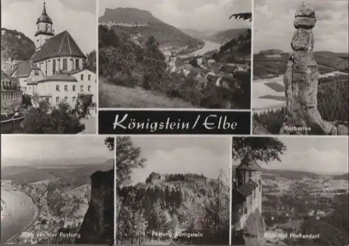 Königstein - u.a. Blick auf Pfaffendorf - 1985