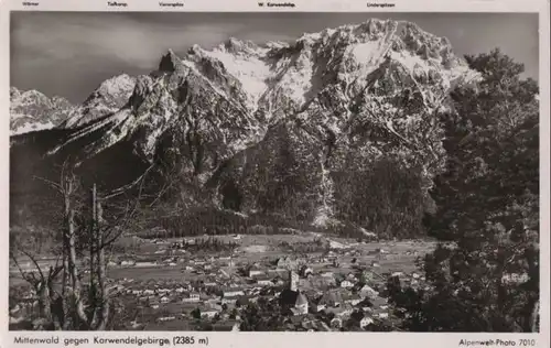 Mittenwald - gegen Karwendelgebirge - ca. 1960