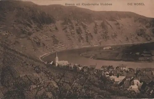 Bremm, mit Klosterruine Stubben - ca. 1935