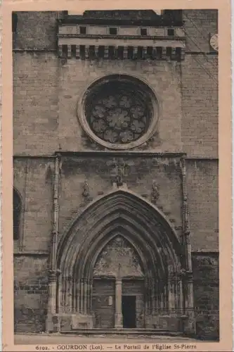 Frankreich - Frankreich - Gourdon - Le Portail de Eglise St-Pierre - ca. 1940