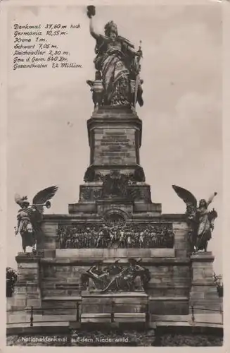 Rüdesheim - Nationaldenkmal Niederwald - ca. 1935