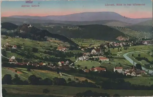 Lörrach - Blick in das Wiesental - 1918