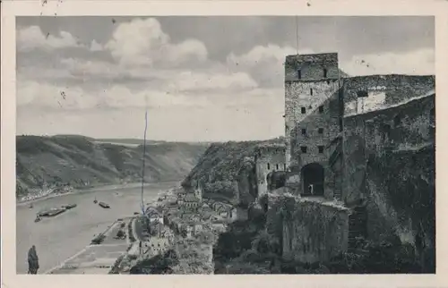 St. Goar - mit Burg Rheinfels - ca. 1955