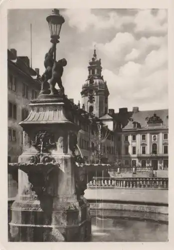 Rudolstadt - Staatliche Museen Heidecksburg - Blick in den Hof - 1953