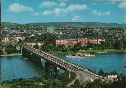 Koblenz - Rheinbrücke und Schloß - ca. 1975