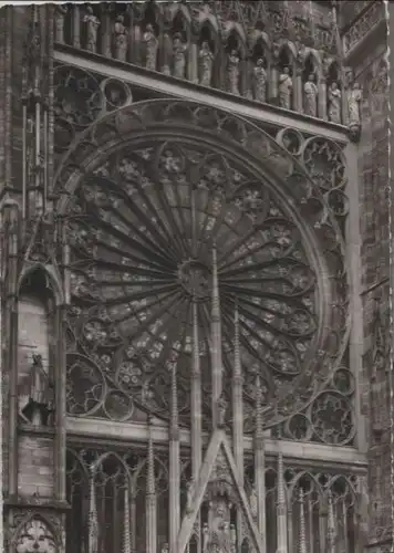 Frankreich - Frankreich - Strasbourg - Facade de la Cathedrale - ca. 1955