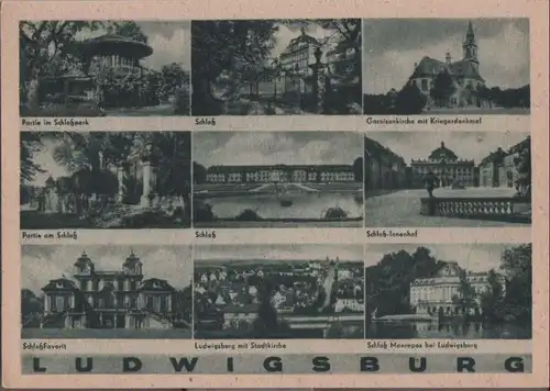 Ludwigsburg - u.a. Monrepos - ca. 1950