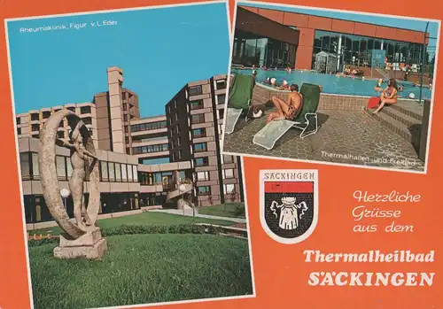 Bad Säckingen - u.a. Figur v. L. Eder - ca. 1980