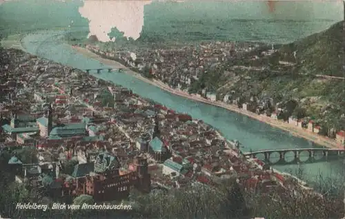 Heidelberg - Blick vom Rindenhäuschen - 1935