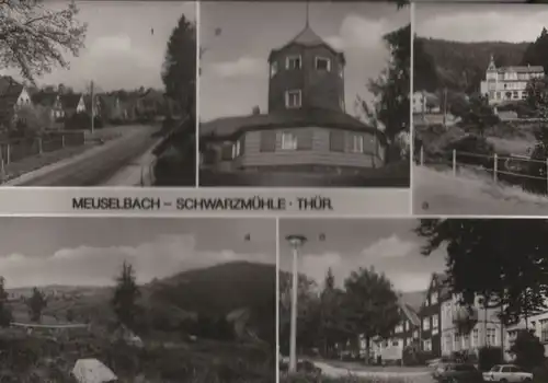 Meuselbach-Schwarzmühle - u.a. Blick zur Meuselbacher Kuppe - 1983