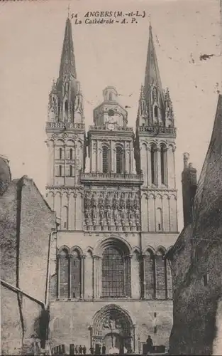 Frankreich - Frankreich - Angers - La Cathedrale - 1918