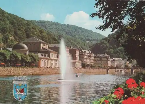 Bad Ems - Fontäne auf der Lahn - 1970