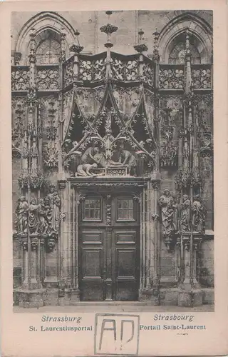 Straßburg - St. Laurentiusportal - ca. 1930