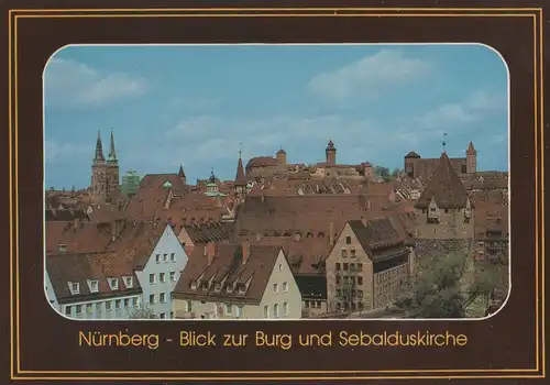 Nürnberg - Burg und Sebalduskirche - ca. 1990
