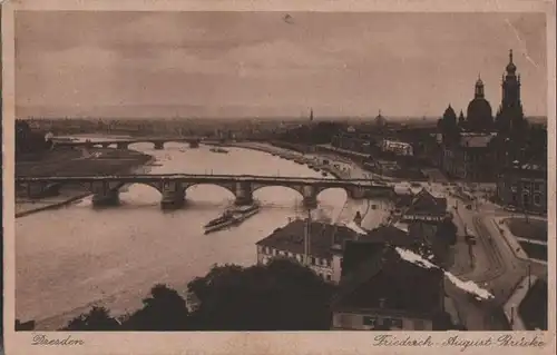Dresden - Friedrich-August-Brücke - 1929