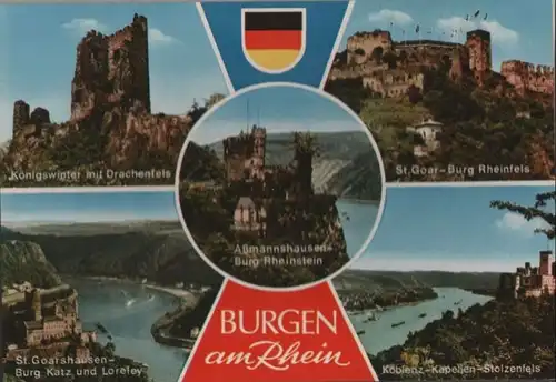 Rhein - Burgen, u.a. Rheinfels - ca. 1975