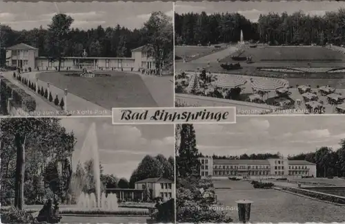 Bad Lippspringe - u.a. Eingang zum Kaiser-Karls-Park - 1960
