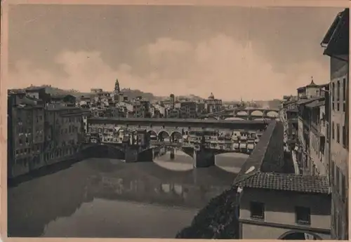 Italien - Italien - Florenz - Firenze - Veduta dei Ponti - 1951