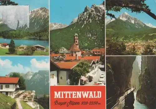 Mittenwald - mit Bergen und Schluchten - 1981