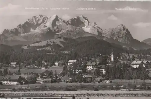 Krün mit Zugspitze - ca. 1955