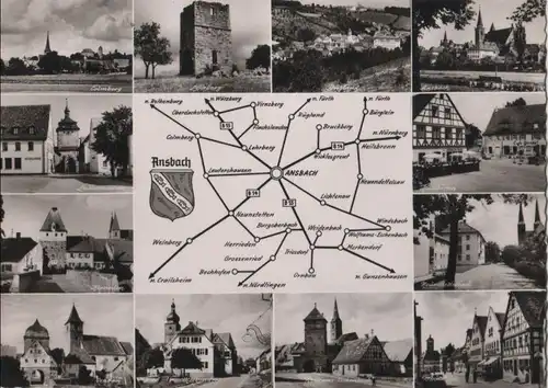 Ansbach - mit Umgebung - ca. 1970