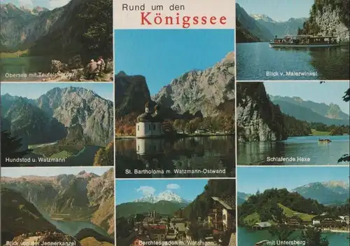Königssee - u.a. mit Berchtesgaden und Watzmann - ca. 1980