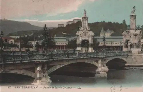 Spanien - Spanien - San Sebastian - Puente de Maria Cristina - ca. 1920