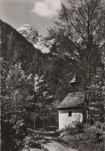 Allgäuer Alpen - Hornkapelle im Retterschwang mit Rotspitze - ca. 1965