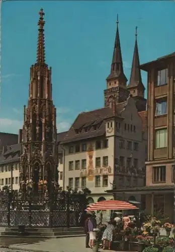 Nürnberg - Schöner Brunnen - 1962